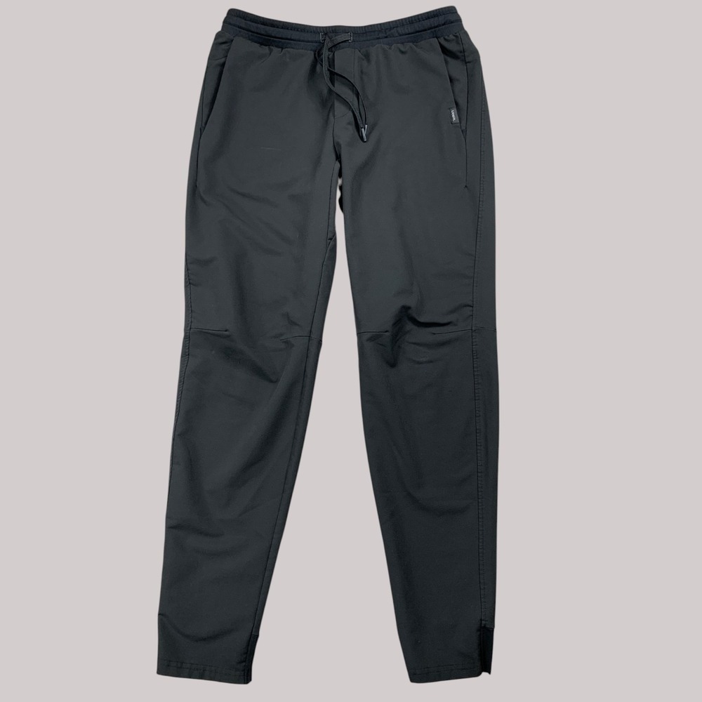 UNRL Joggers Men Large Black Performance 4-Way Stretch Drawstring Elastic Waist